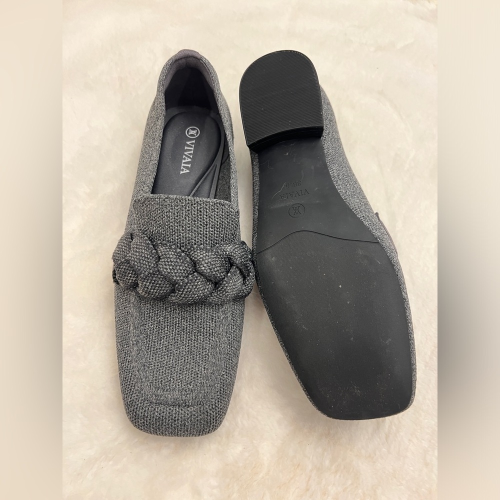 VIVAIA Gray Women's Loafers 38.5 - 8